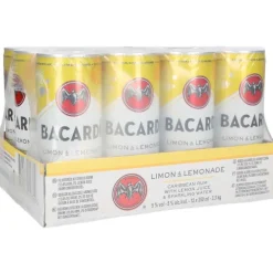 Bacardi Limon & Lemonade tray 12 x 25 cl